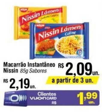Fort Atacadista Macarrão Instantâneo Nissin 85g Sabores oferta