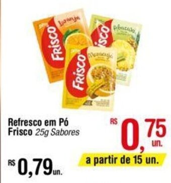 Fort Atacadista Refresco em Pó Frisco 25g Sabores oferta