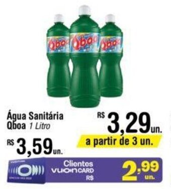 Fort Atacadista Água Sanitária Qboa 1 Litro oferta
