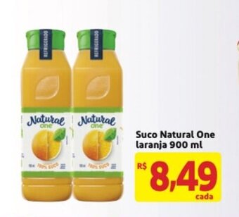 Mercado Extra Suco Natural One laranja 900ml oferta