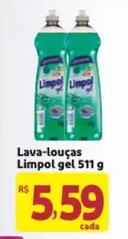 Mercado Extra Lava Loucas Limpol gel 511g oferta