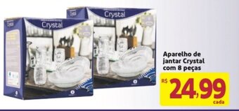 Mercado Extra Aparelho de jantar Crystal com 8 pecas oferta