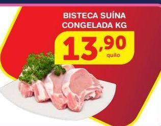 Roldão Bisteca suína congelada kg oferta