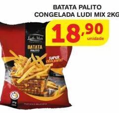 Roldão Batata palito congelada ludi mix 2kg oferta