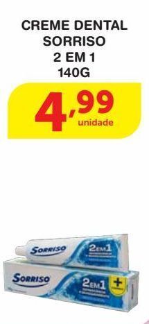 Creme dental sorriso 2 em 1 140g