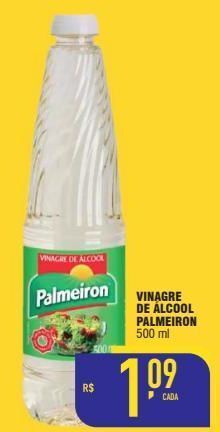 Mercantil Rodrigues Vinagre de álcool palmeiron 500ml oferta