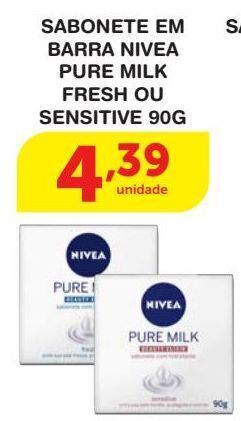 Roldão Sabonete em barra nivea 90g oferta
