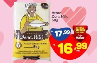 Rede Valor Arroz dona milú 5kg oferta
