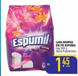 Mercantil Rodrigues Lava roupas em pó espumil 500g oferta