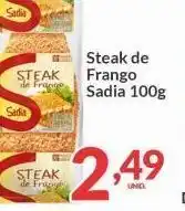 Rede Valor Steak de frango sadia 100g oferta