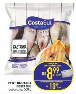 Mercantil Rodrigues Peixe castanha costa sul 500g oferta