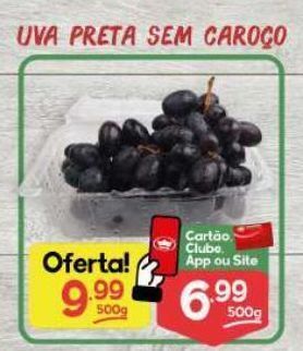 Uva preta sem caroço 500g