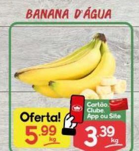 Supermercados Princesa Banana d'água kg oferta