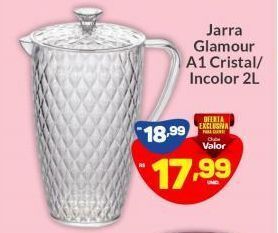 Jarra glamour a1 cristal/incolor 2l