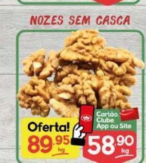 Supermercados Princesa Nozes sem casca kg oferta