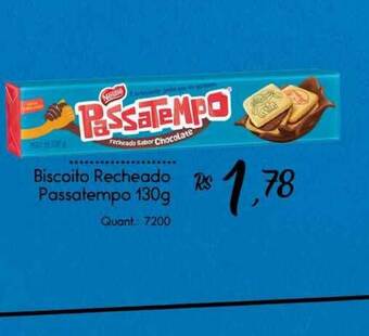 Giassi Supermercados Biscoito Recheado Passatempo 130g oferta