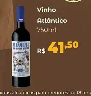 Villarreal Supermercados Vinho Atlântico 750ml oferta