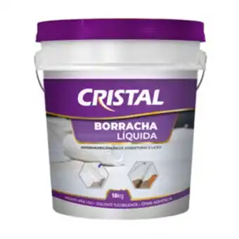 Leroy Merlin Borracha líquida cristal branco 18kg oferta