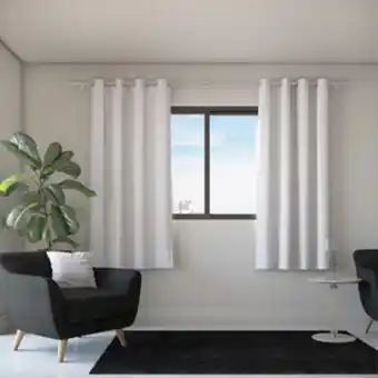 Leroy Merlin Cortina blackout vitale branca 2,80x1,80m 2 folhas belchior oferta