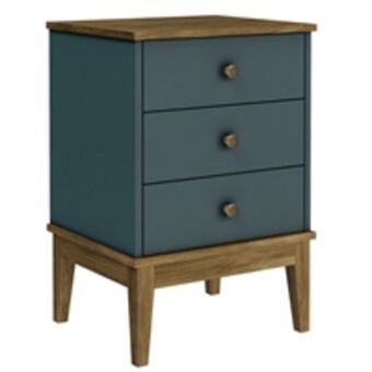 Benoit Mesa de cabeceira movelbento mb1021 colonial 3 gavetas oferta