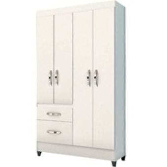 Benoit Guarda roupa solteiro moval madri 852381 4 portas 2 gavetas mdp oferta