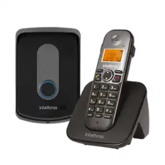 Leroy Merlin Kit porteiro eletrônico e telefone sem fio preto tis 5010 intelbras oferta
