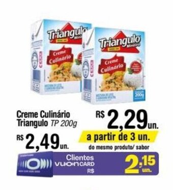 Fort Atacadista Creme Culinário Triangulo TP 200g oferta