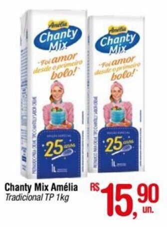 Fort Atacadista Chanty Mix Amélia Tradicional TP 1kg oferta