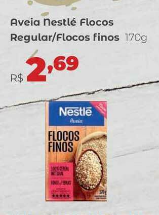 Villarreal Supermercados Aveia Nestlé Flocos Regular Flocos Finos 170g oferta