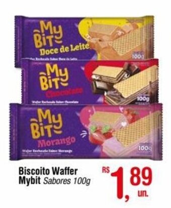 Fort Atacadista Biscoito Waffer Mybit Sabores 100g oferta