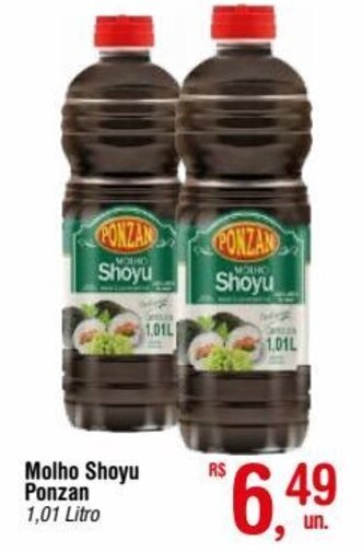 Fort Atacadista Molho Shoyu Ponzan 1,01 Litro oferta
