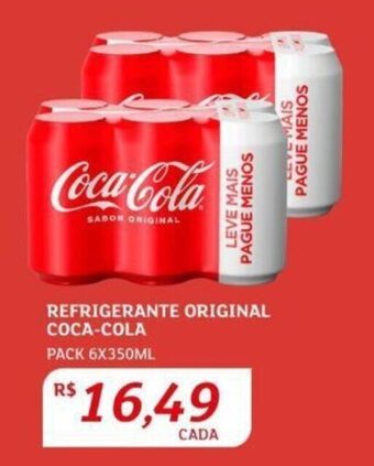 Assaí Atacadista REFRIGERANTE ORIGINAL COCA-COLA PACK 6X350ML oferta