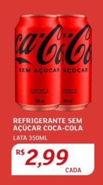 Assaí Atacadista REFRIGERANTE SEM AÇÚCAR COCA-COLA LATA 350ML oferta