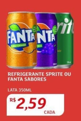 Assaí Atacadista REFRIGERANTE SPRITE OU FANTA SABORES LATA 350ML oferta
