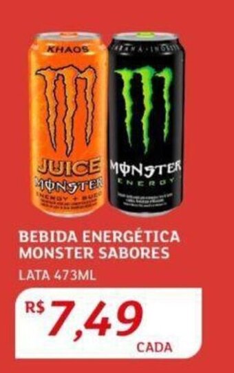 Assaí Atacadista BEBIDA ENERGÉTICA MONSTER SABORES LATA 473ML oferta