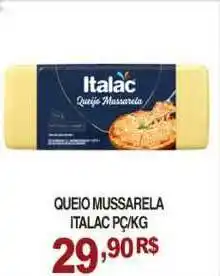 Mercadão Atacadista Queio Mussarela Italac oferta