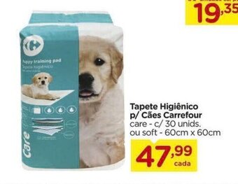 Carrefour Tapete Higiênico p/ Cães Carrefour care - c/ 30 unids. oferta