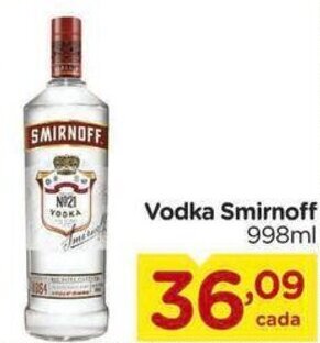 Carrefour Vodka Smirnoff 998ml oferta