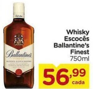 Carrefour Whisky Escocês Ballantine's Finest 750ml oferta