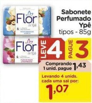 Carrefour Sabonete Perfumado Ypê tipos - 85g oferta