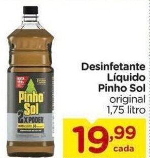 Carrefour Desinfetante Líquido Pinho Sol original 1,75 litro oferta