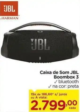Carrefour Caixa de Som JBL Boombox 3 ✓ bluetooth oferta