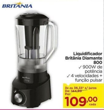 Carrefour Liquidificador Britânia Diamante 800 oferta