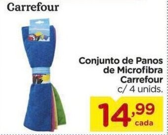 Carrefour Conjunto de Panos de Microfibra Carrefour oferta