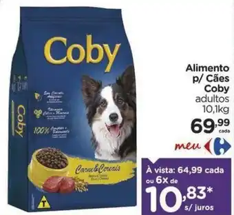 Carrefour Alimento p/ Cães Coby 10.1kg oferta
