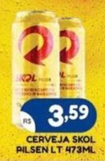 Bramil Supermercados CERVEJA SKOL PILSEN LT 473ML oferta