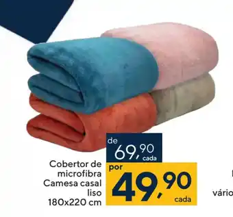 Coop Cobertor de microfibra Camesa casal liso 180x220cm oferta