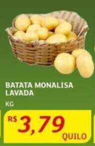 Assaí Atacadista BATATA MONALISA LAVADA KG oferta