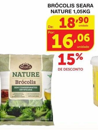 Roldão Brócolis seara nature 1,05kg oferta