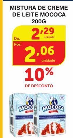 Roldão Mistura de creme de leite mococa 200g oferta
